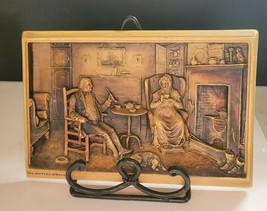 &quot;IVOREX&quot; &quot;THE OLD FOLKS AT HOME&quot; WALL HANGING MADE IN ENGLAND - $19.00