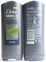 2 Dove 13.5 Oz Men Care Elements Minerals & Sage Micro Moist Body and Face Wash