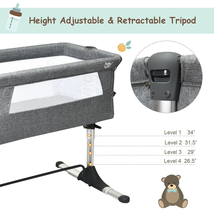 Travel Portable Baby Bed Side Sleeper  Bassinet Crib with Carrying Bag image 8