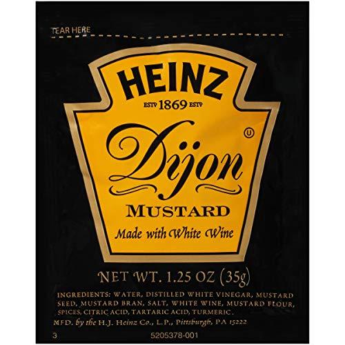 Heinz Dijon Mustard 1.25 oz Packets, Pack of 100 Other