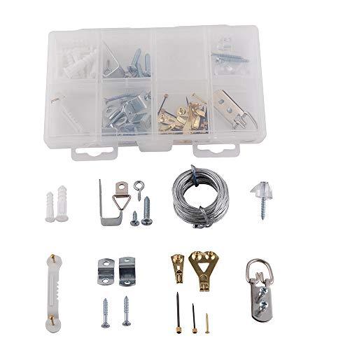 Home Master Hardware Mirror Hanging Kit 87 Piece Includes Wire，Offset