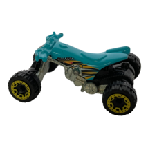 Hot Wheels Quad Rod Moto #1/5 ATV Light Blue Toy Car Off Road Tires Loose - $2.99