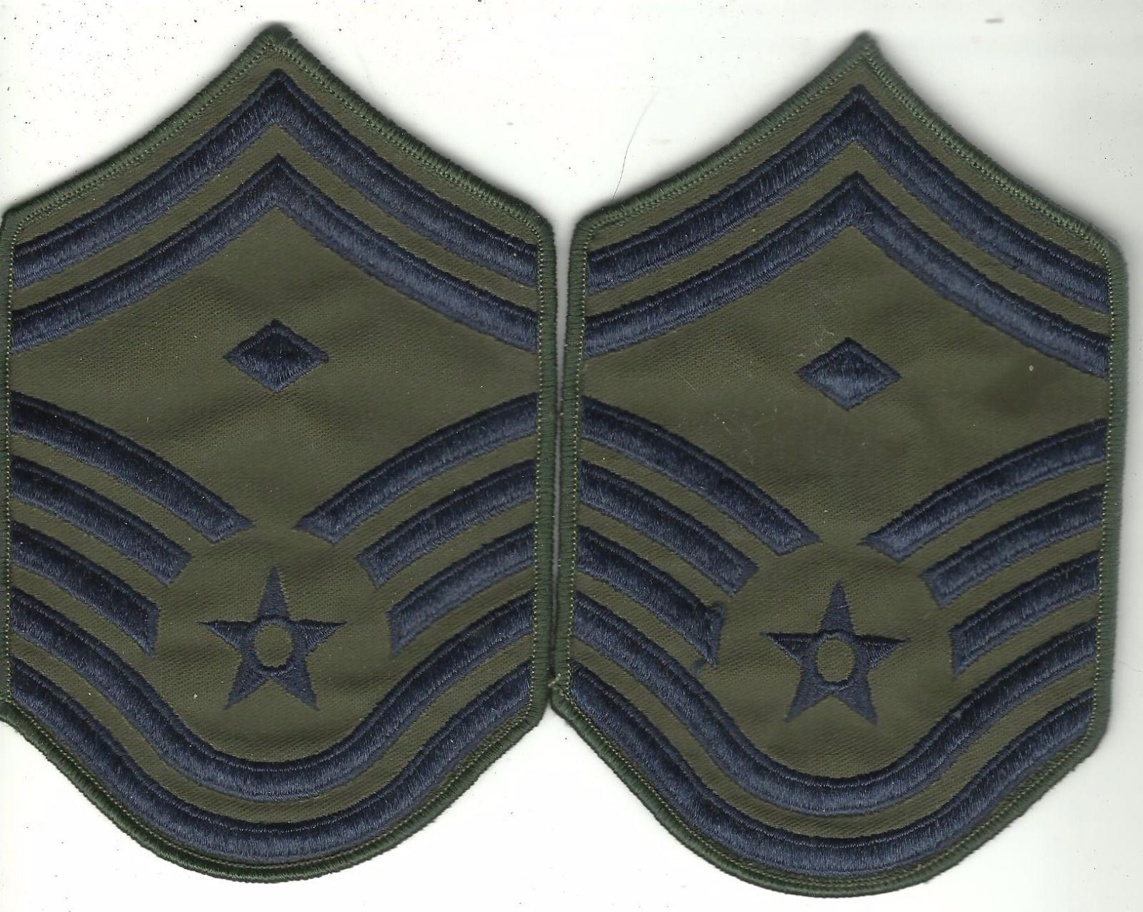 AIR FORCE CHEVRON: SENIOR MASTER SERGEANT: FIRST SERGEANT - LARGE ABU 2 Patches - Air Force