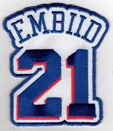 JOEL EMBIID #21 Patch - Jersey Number Embroidered DIY Sew or Iron-On Patch USA S