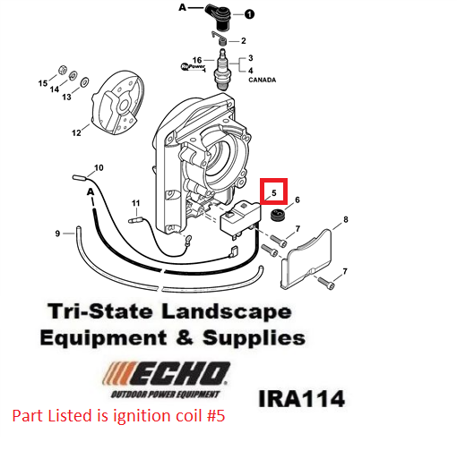 A411001620 GENUINE ECHO Ignition Coil FOR EB600RT PB580H PB580T GREAT