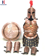 Nauticalmart300 Spartan Set Muscle Armor Helmet Leg Arm Guards Halloween Costume image 2