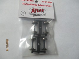 Atlas # 191000 Friction Bearing Caboose Trucks, 1 Pair HO Scale image 2