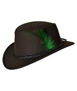 Authentic Bavarian Fedora Hat Traditional German Men Wool Green Hat - $29.99