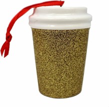 Starbucks 2018 Gold Glitter Cup Holiday Christmas Tree Ornament - $16.62