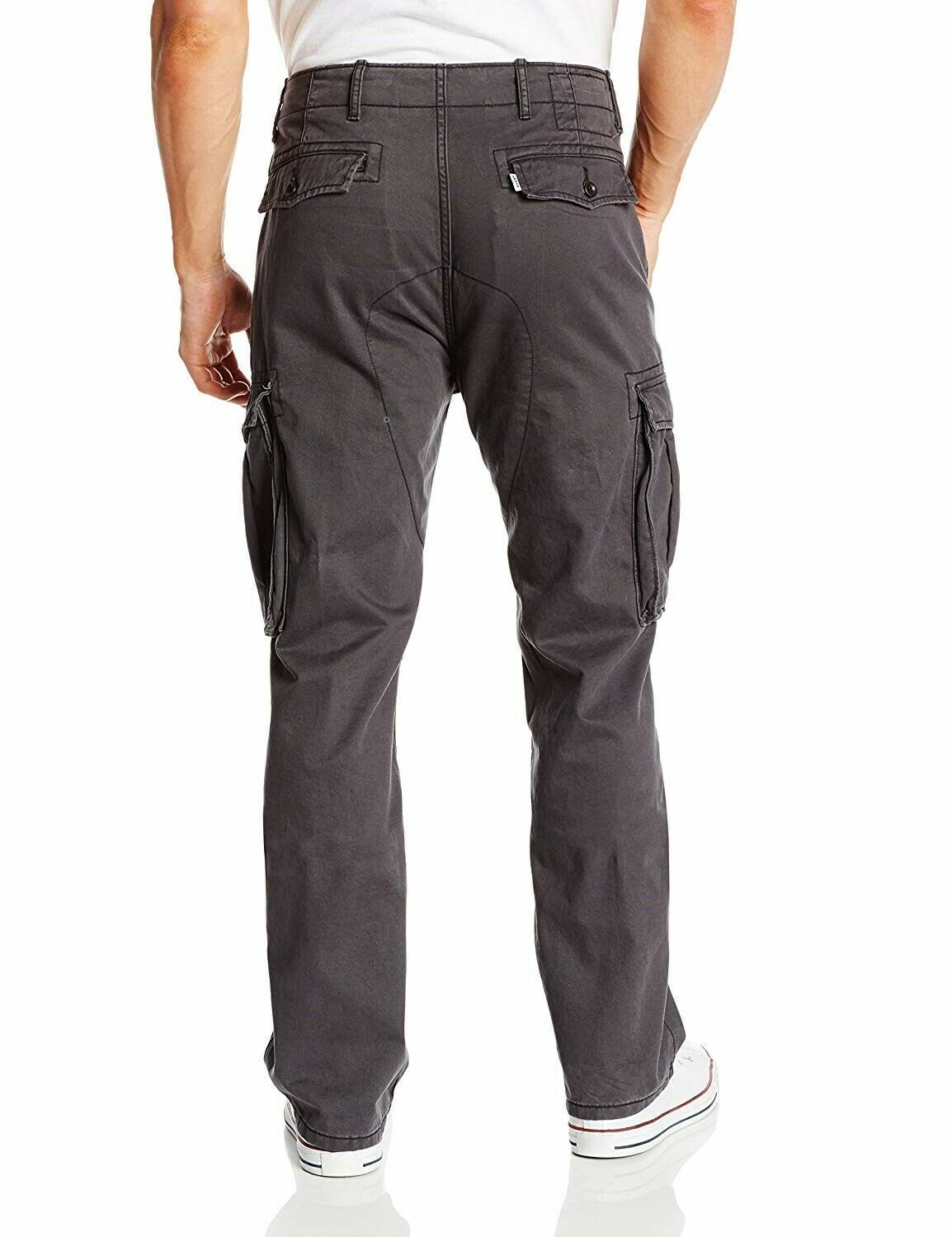 LEVIS RELAXED FIT ACE CARGO PANTS GRAPHITE DARK GRAY 124620049 - Pants