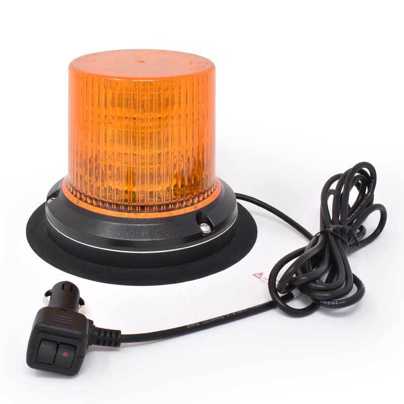 Class 1 Amber LED 1/" Pipe Mount or Screw Mount Quad Flash Warning Light Beacon