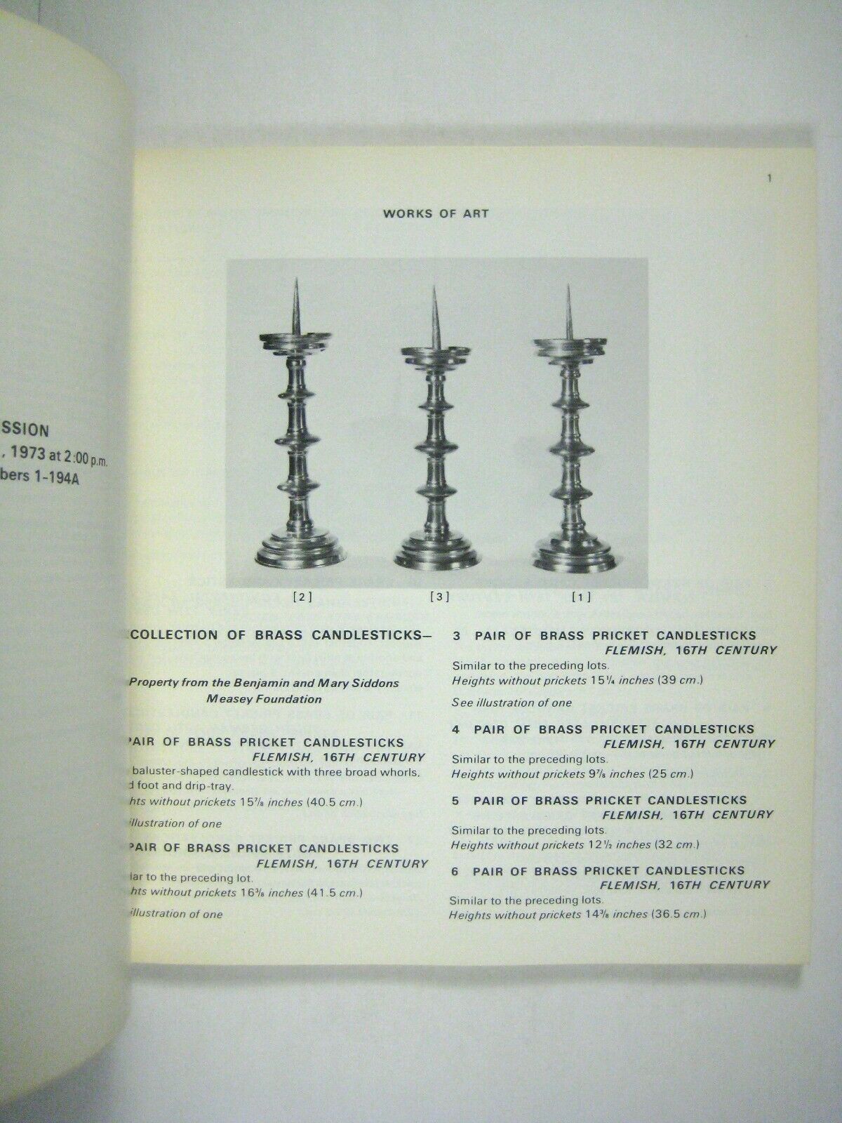 Sothebys Auction Catalog Medieval Renaissance Art New York 1974 Parke