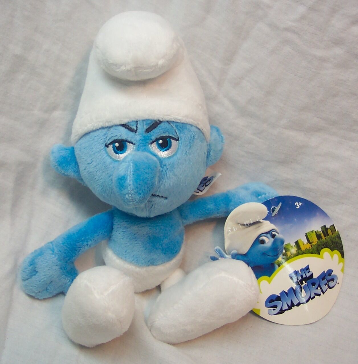 The Smurfs SOFT GROUCHY SMURF 8" Plush STUFFED ANIMAL Toy NEW w/ TAG