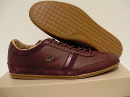 Lacoste men shoes misano 36 spm dark brown casual size 7.5 us men - $105.80