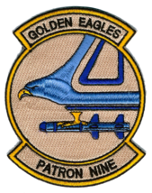 US NAVY VP-9 Patrol Squadron 9 Insignia of Patrol Golden Eagle Patch - $13.99