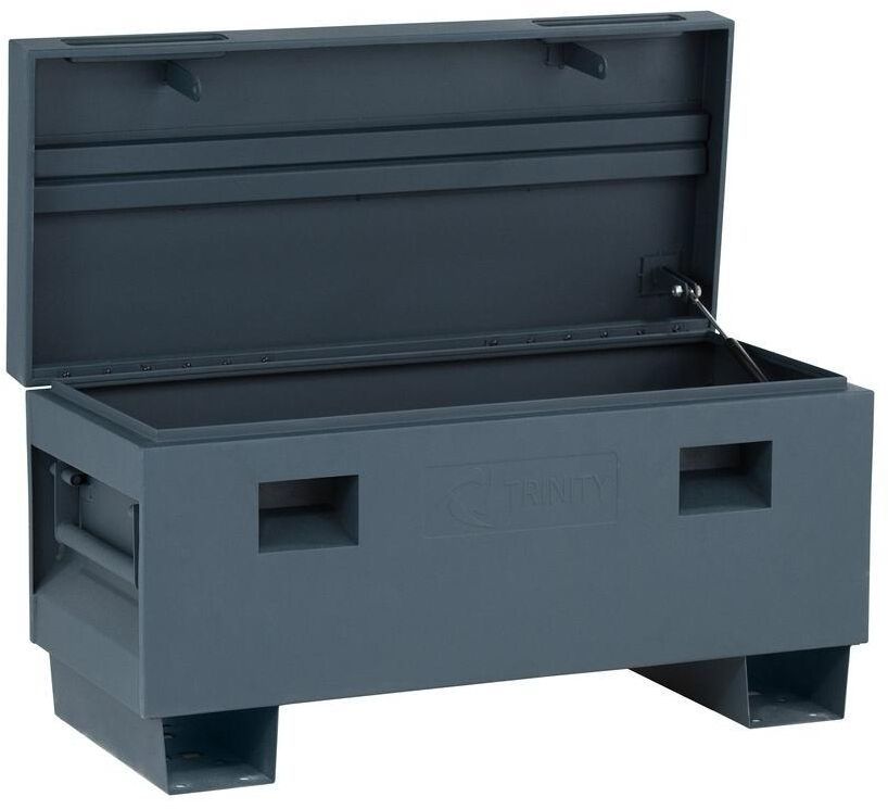 Trinity Portable Jobsite Tool Storage Box 36 in. Lockable Rust