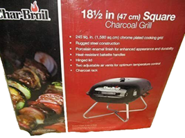 Char-Broil Portable Outdoor 18 1/2&quot; Square Charcoal Grill - $77.89