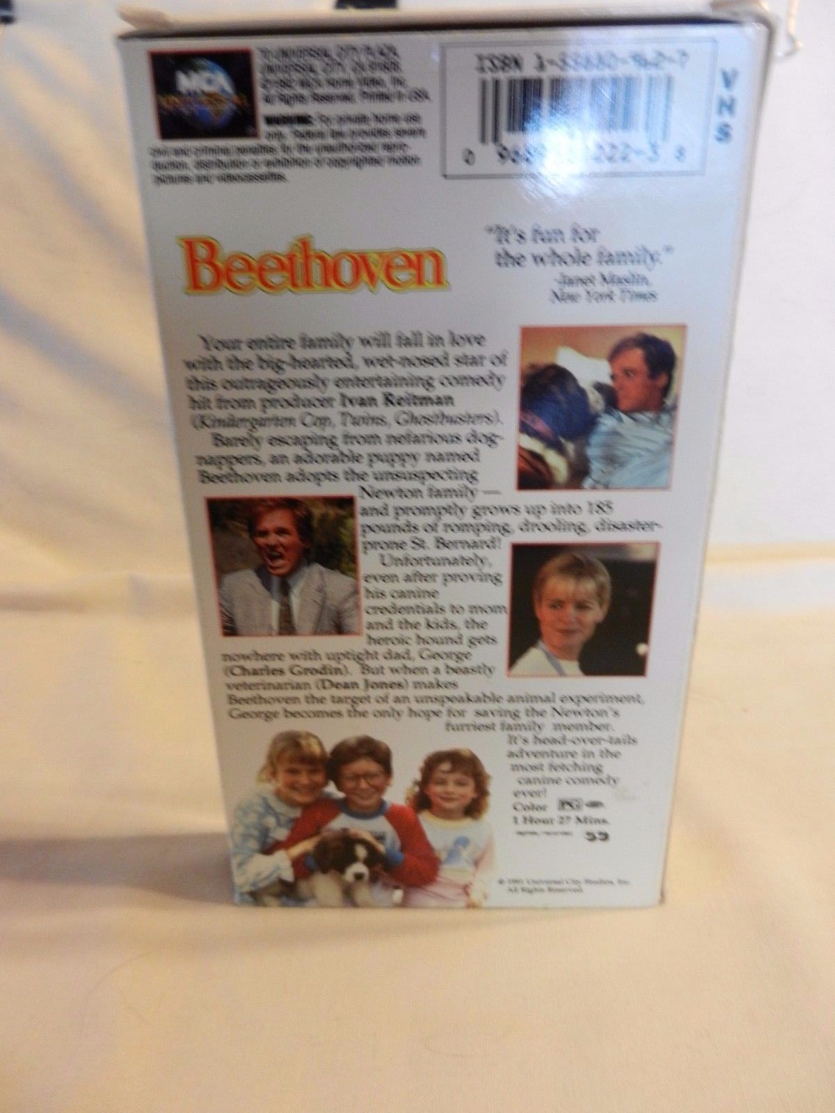 Beethoven (VHS, 1992) Charles Grodin, Bonnie Hunt (FJ1) - VHS Tapes