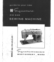 Wards Montgomery Ward Signature URR 276A 275B 276C 276D manual sewing ma... - $11.99