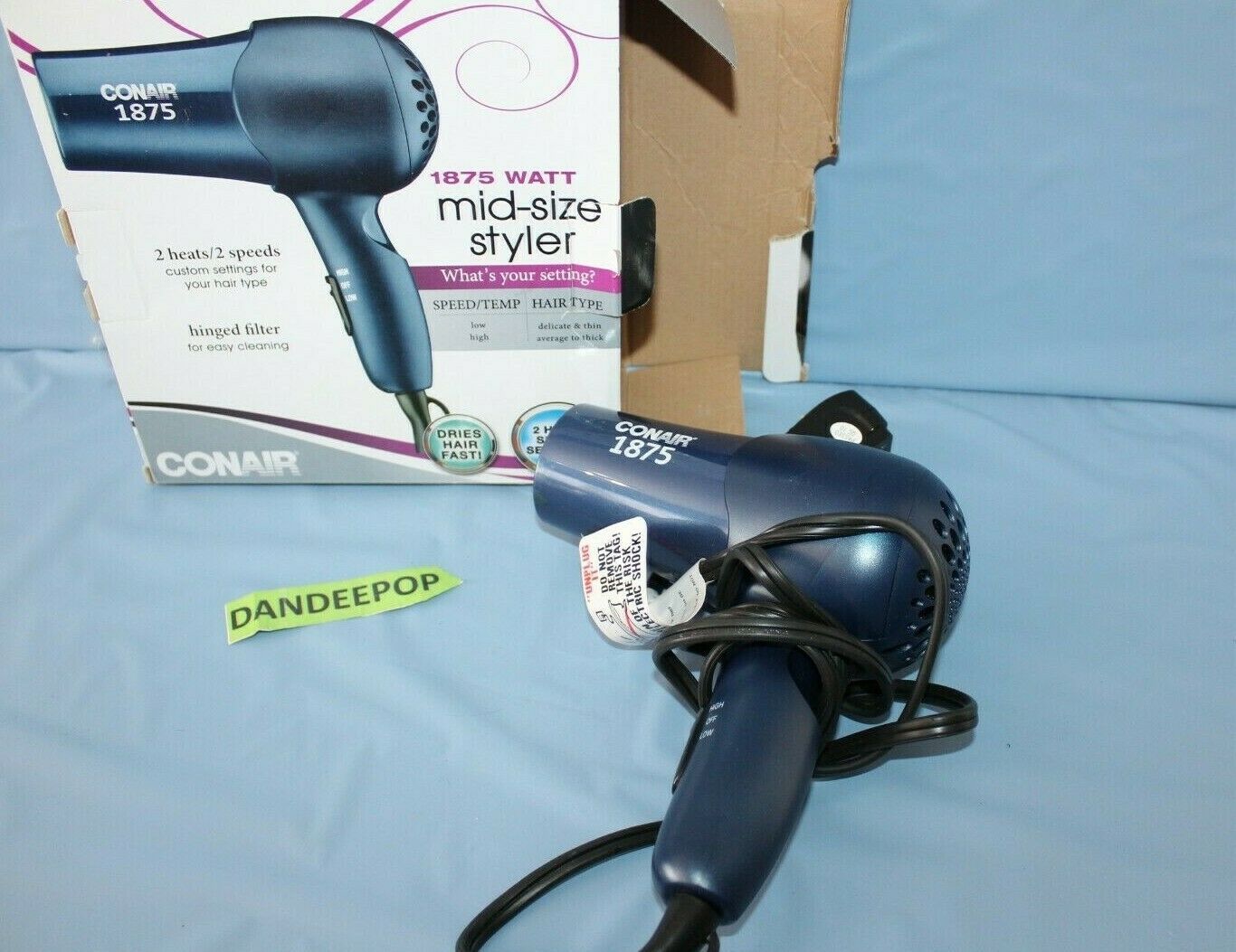 Conair 289NX 1875 Watt Ionic Conditioning Folding Handle Hair Dryer
