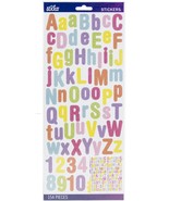 Sticko Alphabet Stickers Pastel Rounded Glitter - $19.79