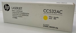 HP CC532AC Yellow Toner Cartridge LaserJet Old Sealed Office Inventory - $19.79