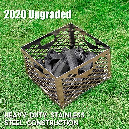 FORUP Upgraded Charcoal Basket, Firebox Basket, Smoker Pit, Stainless