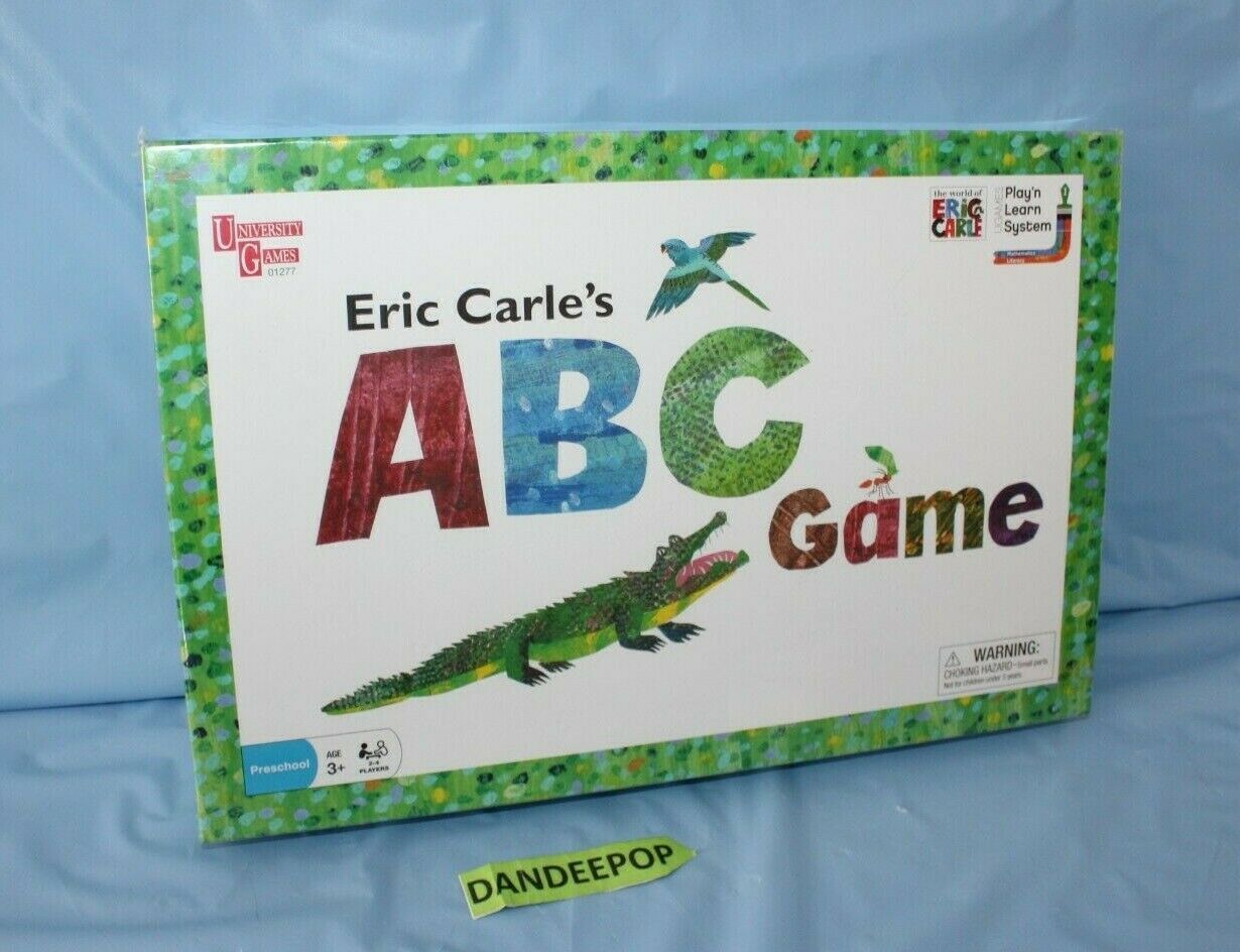 Eric Carle's ABC Board Game Learning Educational Toy Sealed For Ages 3 ...