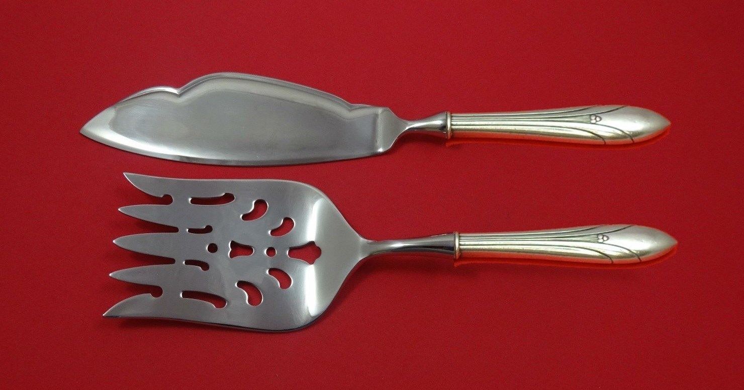 Primary image for Elsinore by International Sterling Silver Fish Serving Set 2 Piece Custom HHWS