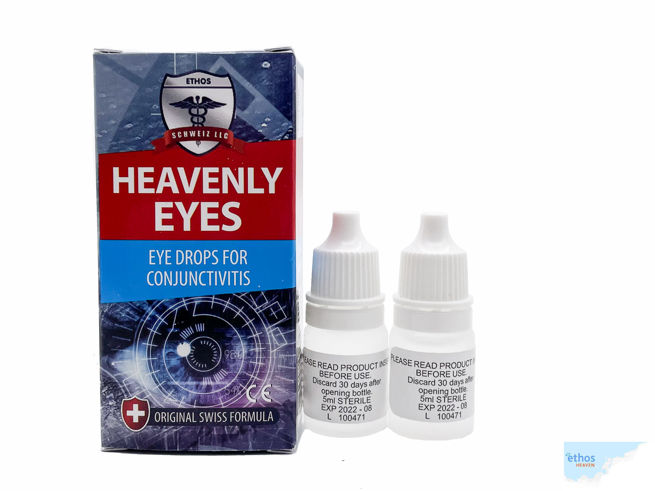Ethos Heavenly Eye Drops for Viral, Fungal & Bacterial Infections 60ml