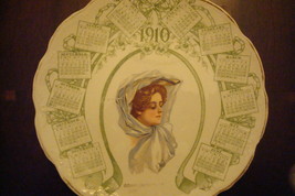 N.C.Co. / E.L.O. calendar plate 1910 Gibson girl (National China Company... - $50.49