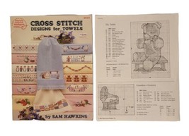 Cross Stitch Designs for Towels American School of Needlework 3503 Vtg 1987 - $6.99