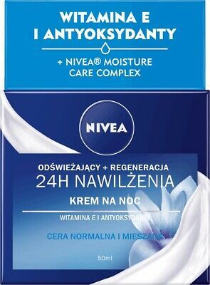 NIVEA Night Anti-wrinkle Hydrating Face Cream from Europe 50ml-FREE SHIPPING