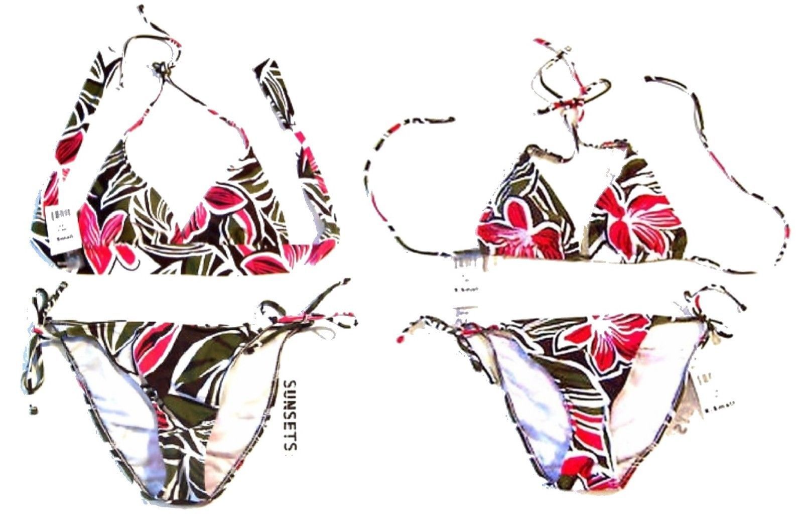 Sz XS-XL NWT Sunsets Caribbean Cool Bikini Swimsuit Separates 