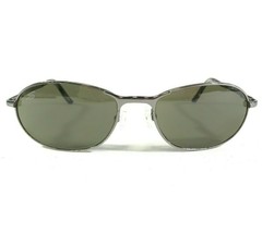 Serengeti Sunglasses GG6668 Hurikanu Silver Wrap Oval Frames with Green Lenses - $126.21