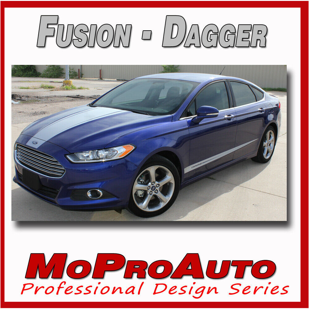 2013-2019 Ford Fusion Pro Grade 3M Vinyl DAGGER Side Hood Stripes ...