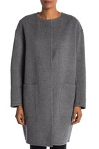 Vince Women's Reversible Coat Double Faced Wool Blend Size Large Grey - $275.99