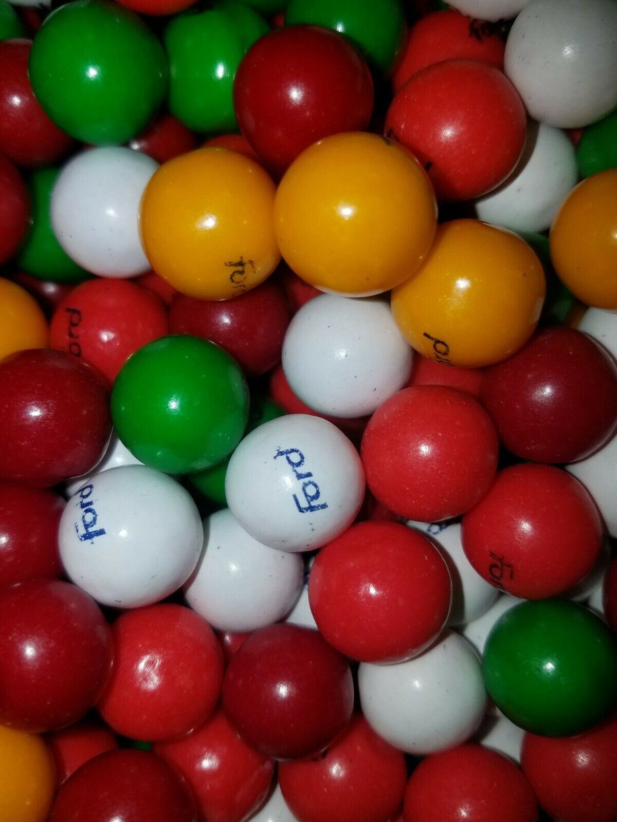 FORD BRANDED GUMBALLS New real 5 lbs. bag BUY NOW 10% LIC. C@@L made in ...