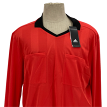 NWT Adidas Mens 2018 World Cup Referee Red Jersey Size XL Soccer Futbol  - $64.34
