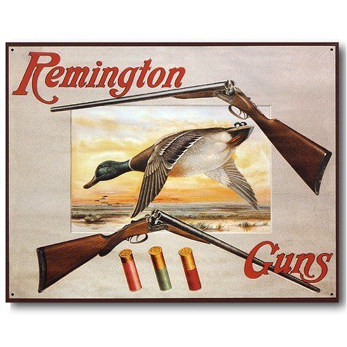 Remington For Rifles /& Pistols Ammo Distressed Retro Vintage Ad Metal Tin Sign