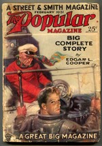 Popular Magazine Pulp February 1931- Edgar Cooper - $63.05
