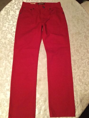 girls red skinny jeans