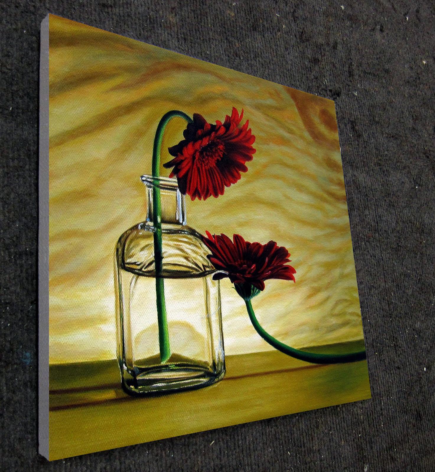 12x12 inches Daisys stretched Oil Painting Canvas Art Wall Decor