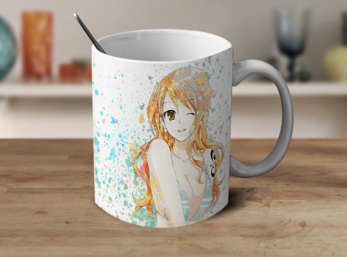 One Piece Anime Coffee Mug Nami Straw Hat Pirates Gift Otaku Mug Anime ...