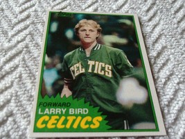 1981 Topps # 4 Larry Bird Boston Celtic's Basketball Mint !! - $22,000.00