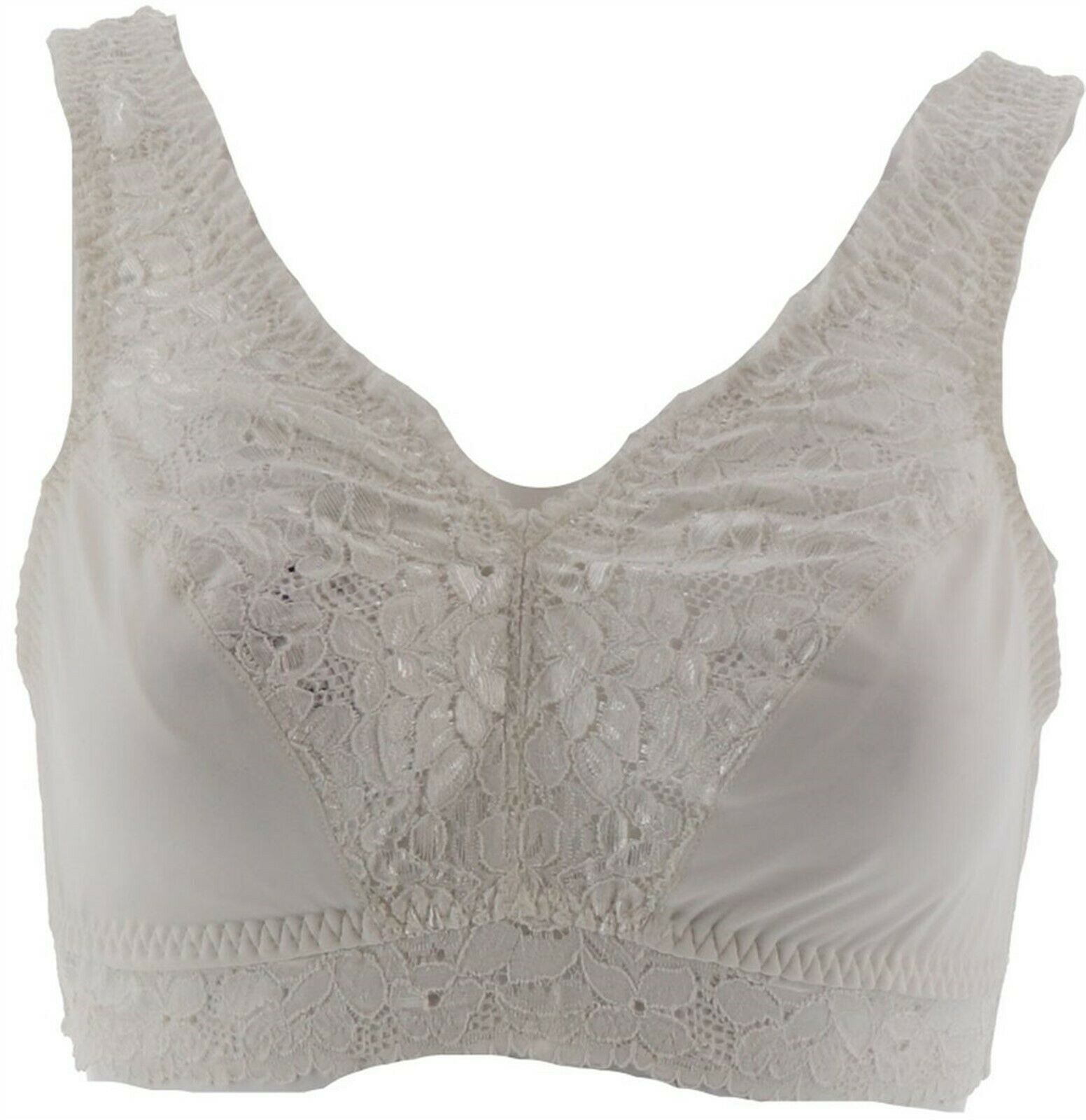 Breezies Set Two Soft Support Lace Bras Ivory 2X NEW A307831 - Bras ...