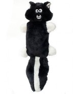 ZippyPaws Zingy 3-Squeaker No Stuffing Plush Dog Toy, Skunk - $14.87