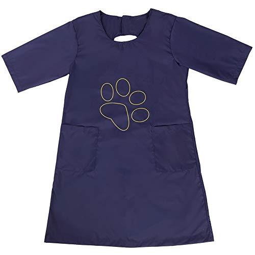 Waterproof Pet Grooming Apron Smock with Pockets for Professional Dog