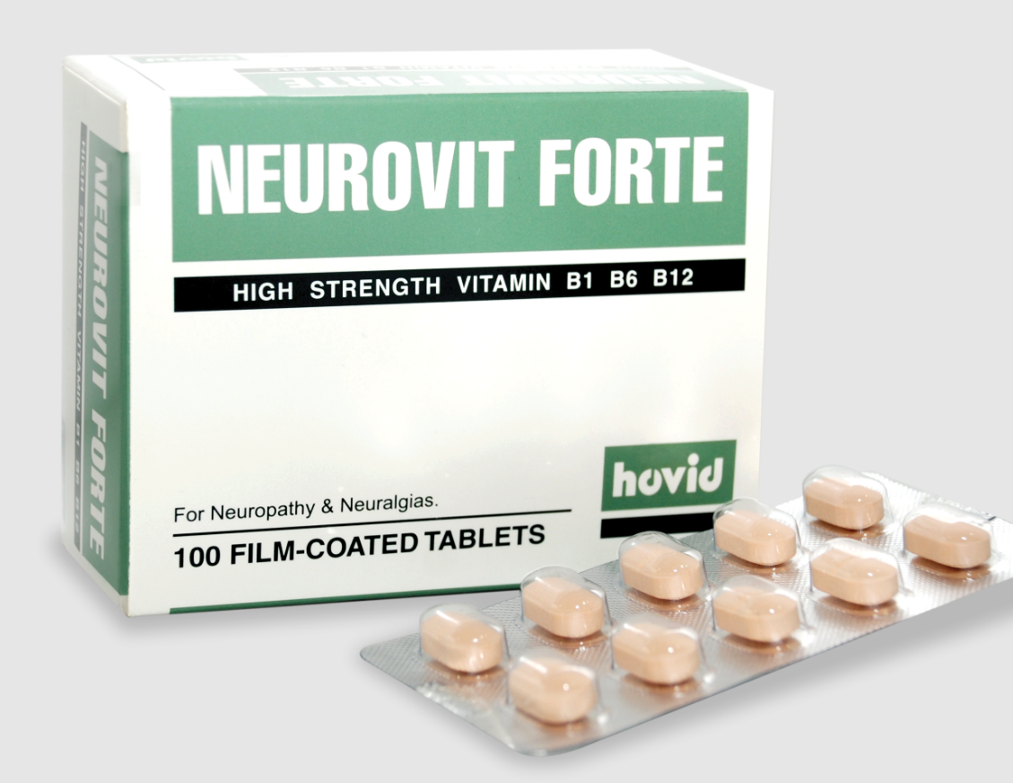 2 Boxes NEUROVIT FORTE 100's Vitamin B Complex B1, B6, B12 High ...