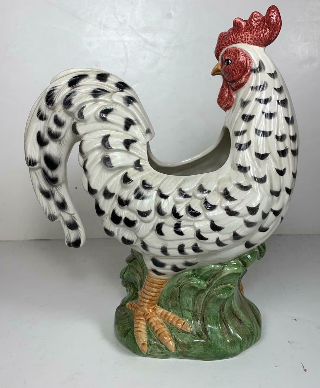 fitz and floyd ricamo large rooster figurine